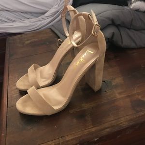 Lulus nude heels size 7